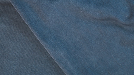 Abstract fabric background, Blue fabric cloth background, texture of crumpled Blue fabric backgroundの写真素材
