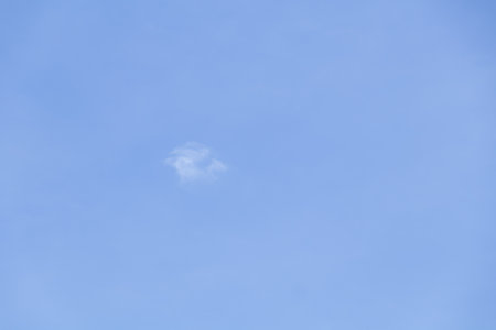 Blue sky background with tiny clouds, Nature cloud blue sky background, Blue Sky with Fluffy White Clouds on a Sunny Summer Dayの写真素材
