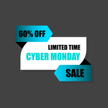 Cyber Monday sale label tag. Buy Now. Special offer price sign. Advertising Discounts symbol. Coupon offer. For art template designのイラスト素材