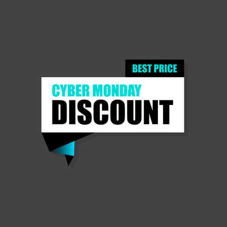 Cyber Monday sale label tag. Buy Now. Special offer price sign. Advertising Discounts symbol. Coupon offer. For art template designのイラスト素材