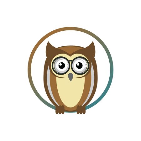 Owl character design vector eps formatのイラスト素材