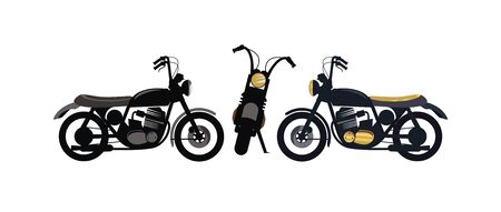 Retro vintage motorcycle design vector eps format