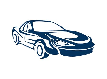 Sport car logo design vector eps formatのイラスト素材