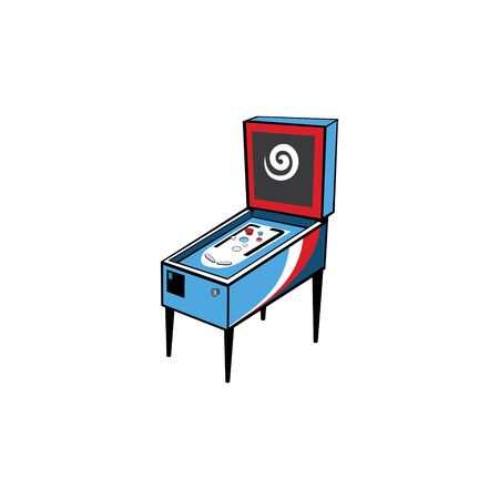 Vector of Pinball game arcade console design eps formatのイラスト素材