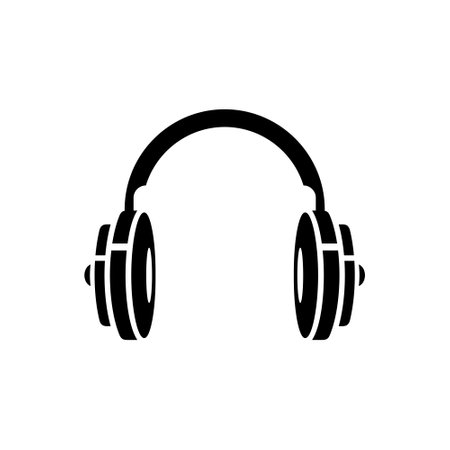 Headphone logo designのイラスト素材