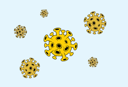 Covid-19 coronavirus designのイラスト素材