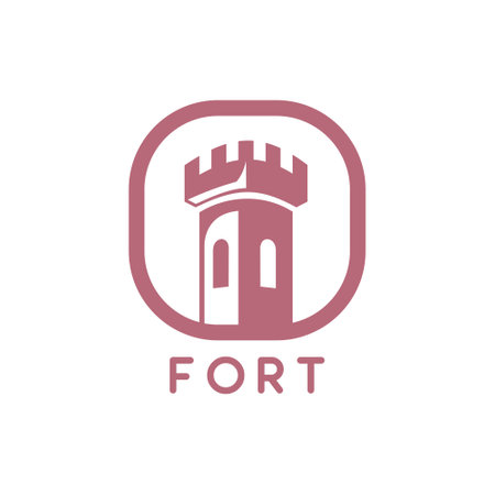 Fort logo designのイラスト素材