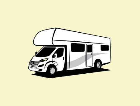 RV Recreational Vehicle designのイラスト素材