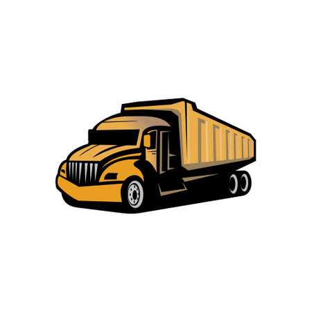 A haul truck designのイラスト素材
