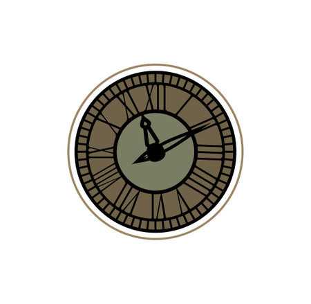 Classic clock design illustration vector  format , suitable for your design needs, logo,...