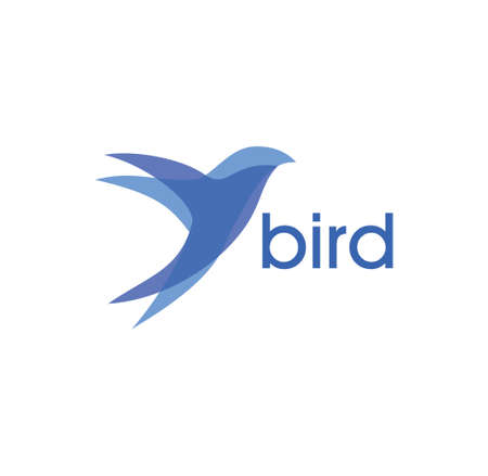 Abstract bird logo design illustration vector  format , suitable for your design needs, logo, illustration, animation, etc.のイラスト素材