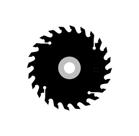 Circular saw blade design illustration vector  format , suitable for your design needs, logo, illustration, animation, etc.のイラスト素材