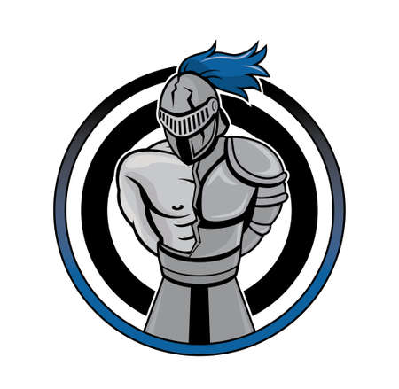 Warrior character design illustration vector  format , suitable for your design needs, logo, illustration, animation, etc.のイラスト素材