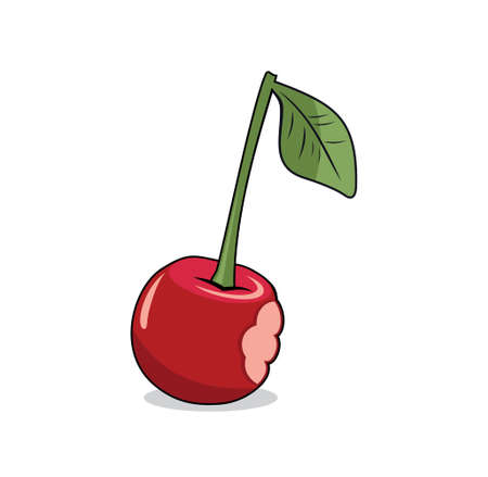 Cherry design illustration vector eps format , suitable for your design needs,  illustration, animation, etc.のイラスト素材
