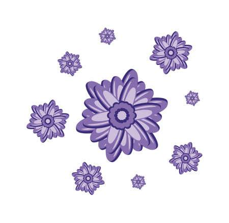 Lavender flower design illustration vector eps format , suitable for your design needs, logo, illustration, animation, etc.のイラスト素材