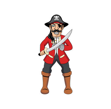 Cartoon of pirates design illustration vector eps format , suitable for your design needs, logo, illustration, animation, etc.のイラスト素材
