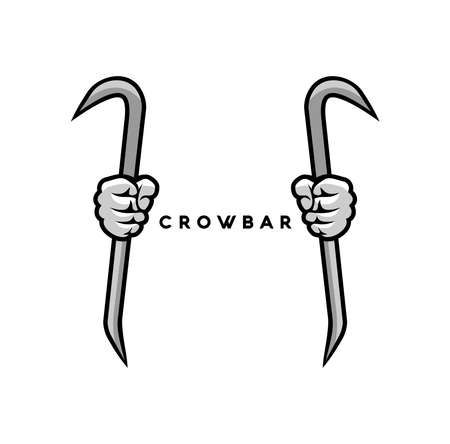 Crowbar design illustrationのイラスト素材