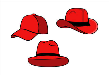 Red hat design illustration vector eps format , suitable for your design needs, logo, illustration, animation, etc.のイラスト素材