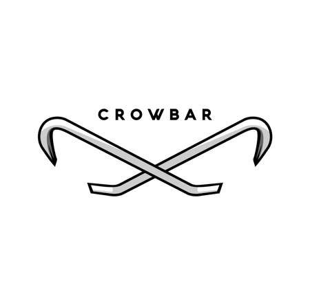 Crowbar design illustrationのイラスト素材
