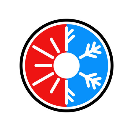 HVAC logo design illustrationのイラスト素材