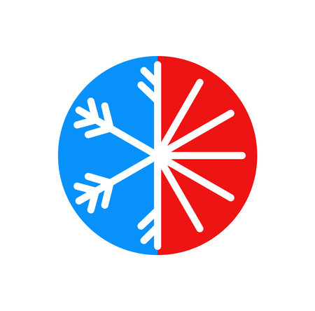 HVAC logo design illustrationのイラスト素材