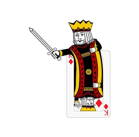 King card Suit diamond design illustration vector eps format , suitable for your design needs, logo, illustration, animation, etc.のイラスト素材