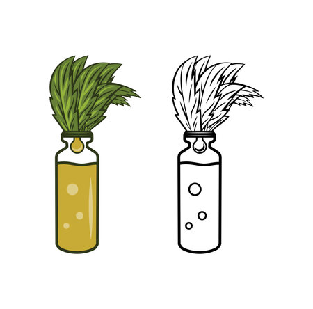 Cannabis Oil Design Illustration vector eps format , suitable for your design needs, logo, illustration, animation, etc.のイラスト素材
