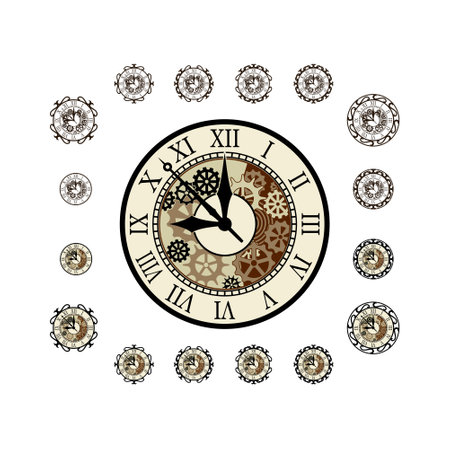 Classic Clock Design Illustration vector eps format , suitable for your design needs, logo, illustration, animation, etc.のイラスト素材