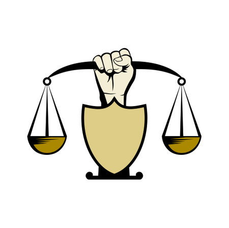 Justice Law Logo Design Illustration vector eps format , suitable for your design needs, logo, illustration, animation, etc.のイラスト素材