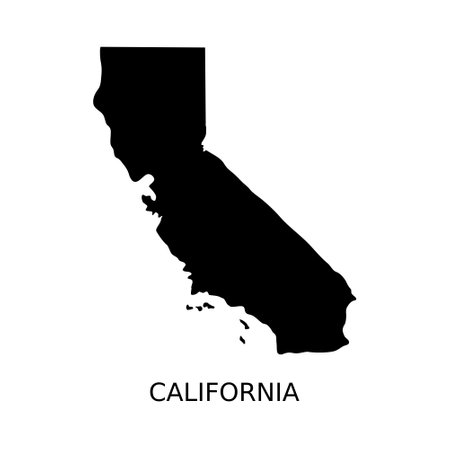 California Map Design Illustration vector eps format , suitable for your design needs, logo, illustration, animation, etc.のイラスト素材
