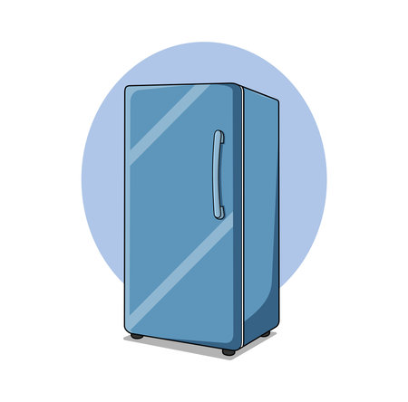 Refrigerator Cartoon Design Illustration vector eps format , suitable for your design needs, logo, illustration, animation, etc.のイラスト素材