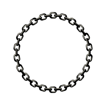 Metal Chains Frame Design Illustration vector eps format , suitable for your design needs, logo, illustration, animation, etc.のイラスト素材