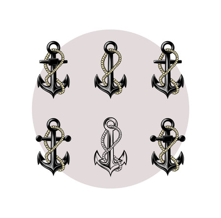 Anchor Design Illustration vector eps format , suitable for your design needs, logo, illustration, animation, etc.のイラスト素材
