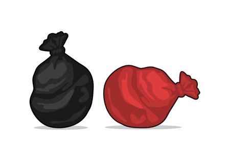 Trash Bag Design Illustration vector eps format , suitable for your design needs, logo, illustration, animation, etc.;のイラスト素材