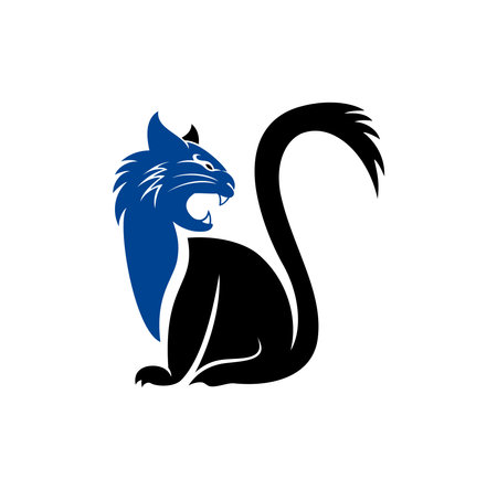 Wildcat Logo Design Illustration vector eps format , suitable for your design needs, logo, illustration, animation, etc.のイラスト素材