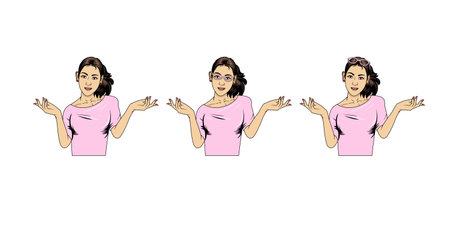 Pretty Woman Design Illustration vector eps format , suitable for your design needs, logo, illustration, animation, etc.のイラスト素材