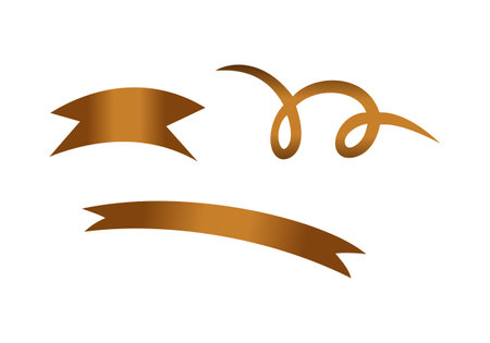 Ribbon Ornament Design Illustration vector eps format , suitable for your design needs, logo, illustration, animation, etc.のイラスト素材