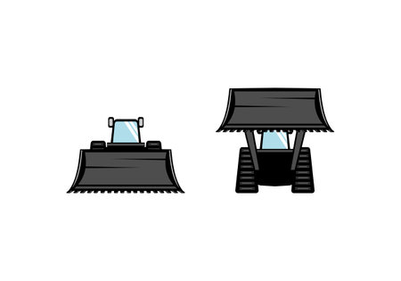 Skid Steer Bucket Design Illustration vector eps format , suitable for your design needs, logo, illustration, animation, etc.のイラスト素材