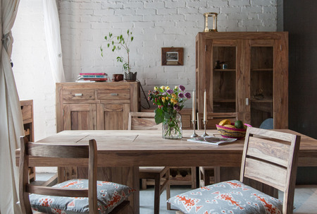 cozy dining roomのeditorial素材