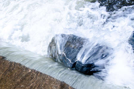 Amazing close up of a river waterfall in Cordoba