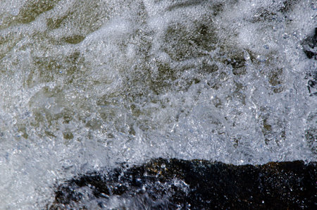 Amazing close up of a river waterfall in Cordoba