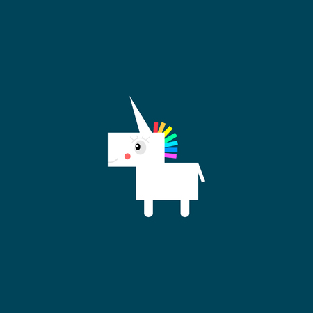 Unicorn icon vector illustrationのイラスト素材