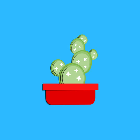 Cactus Paper Cut Art.のイラスト素材