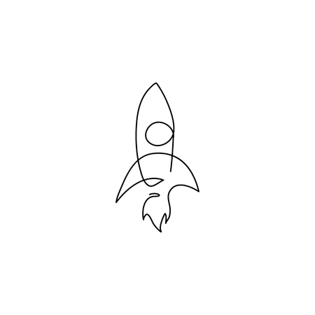 Rocket Paper Art Vector and illustration flying rocket.Space travel to the moon.Space rocket launch.Project start up rocket Solar System and text spaceのイラスト素材