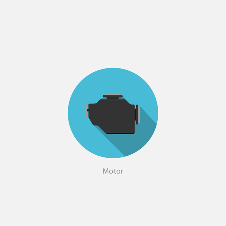 icon motor garage car auto parts maintenanceのイラスト素材