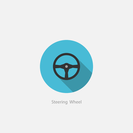 icon steering wheel garage car auto parts maintenanceのイラスト素材