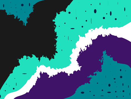 Colorful geometric background. Fluid shapes .Design Classic Brush headのイラスト素材