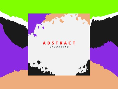 Colorful geometric background. Fluid shapes .Design Classic Brush headのイラスト素材