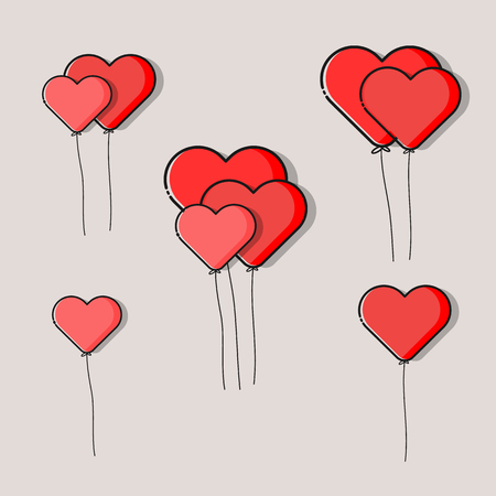 Heart Logo design vector template.のイラスト素材