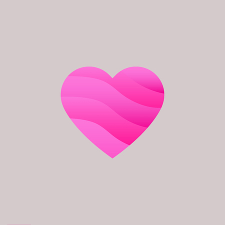 Heart Logo design vector template.のイラスト素材
